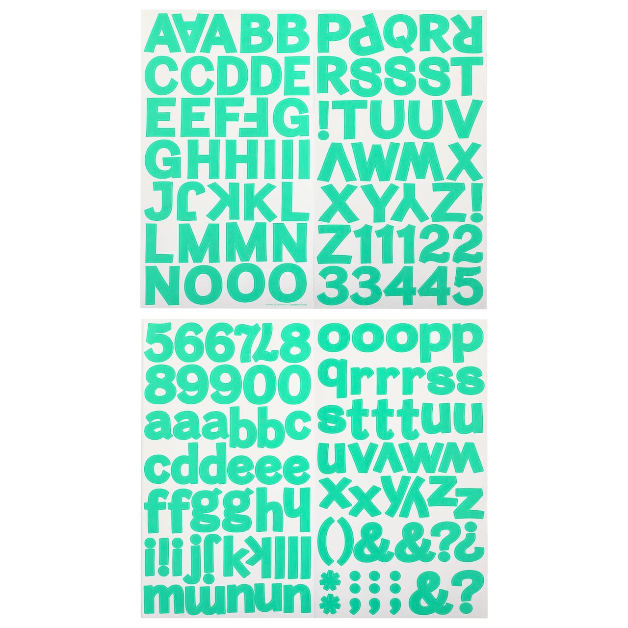 12 Packs: 160 ct. (1,920 total) Block Alphabet Stickers by Recollections™
